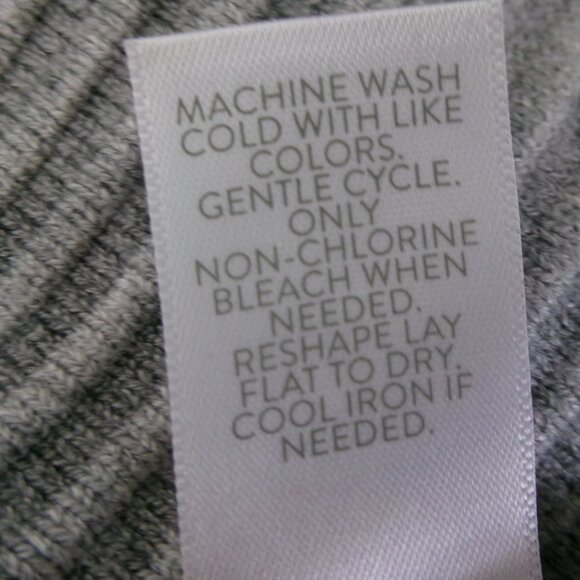 New J. Jill Sweater Sheath Dress Gray Long Sleeve Round Neck Pockets Small Tall - Picture 9 of 9